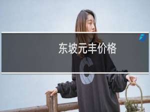 东坡元丰价格