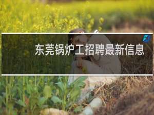 东莞锅炉工招聘最新信息