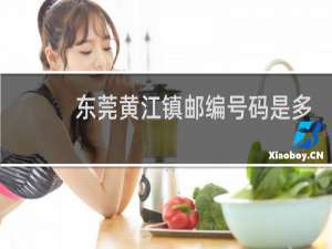 东莞黄江镇邮编号码是多少啊