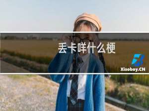 丢卡咩什么梗