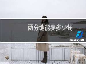 两分地能卖多少钱