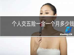 个人交五险一金一个月多少钱