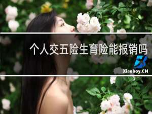 个人交五险生育险能报销吗