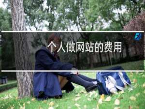 个人做网站的费用