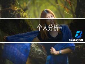 个人分析~!