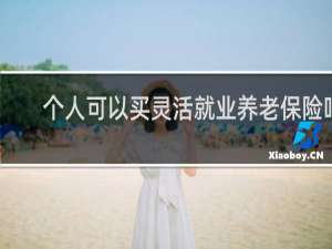 个人可以买灵活就业养老保险吗