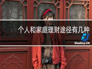 个人和家庭理财途径有几种