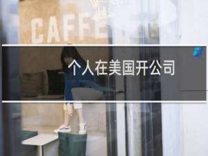 个人在美国开公司