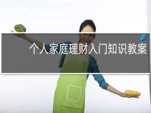 个人家庭理财入门知识教案