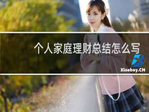 个人家庭理财总结怎么写