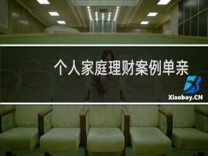 个人家庭理财案例单亲