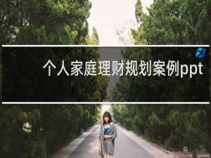 个人家庭理财规划案例ppt