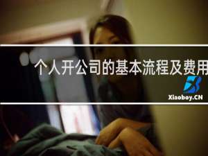 个人开公司的基本流程及费用