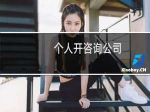 个人开咨询公司