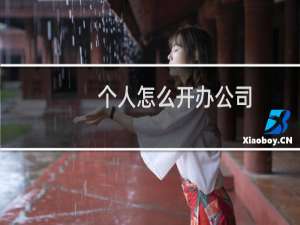 个人怎么开办公司