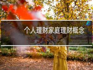 个人理财家庭理财概念