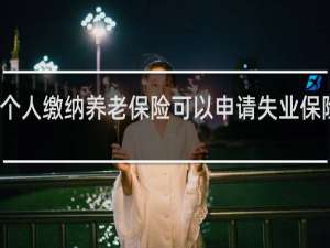 个人缴纳养老保险可以申请失业保险金吗