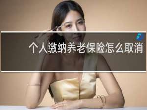 个人缴纳养老保险怎么取消