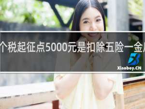个税起征点5000元是扣除五险一金后的吗