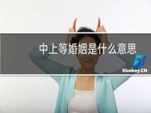 中上等婚姻是什么意思