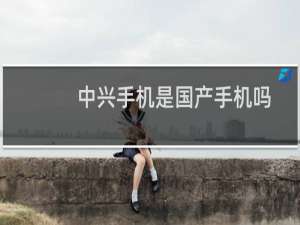 中兴手机是国产手机吗