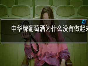 中华牌葡萄酒为什么没有做起来