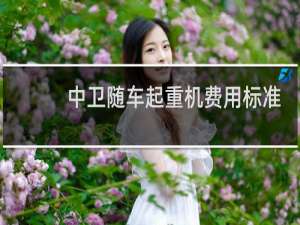 中卫随车起重机费用标准