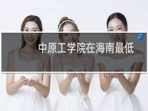 中原工学院在海南最低多少分(含2023-2024专业分) 往年最低476分
