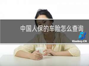 中国人保的车险怎么查询