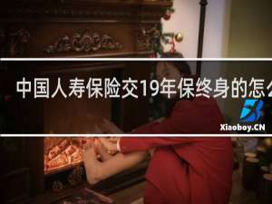 中国人寿保险交19年保终身的怎么样