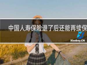 中国人寿保险退了后还能再续保吗