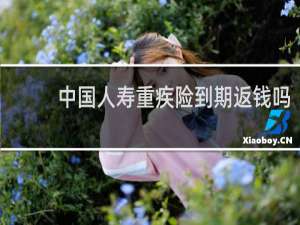 中国人寿重疾险到期返钱吗