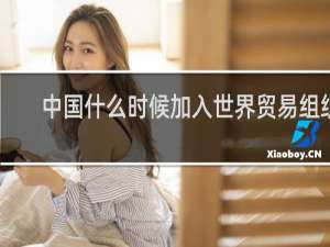 中国什么时候加入世界贸易组织