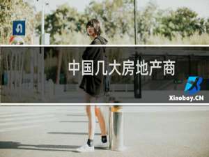 中国几大房地产商