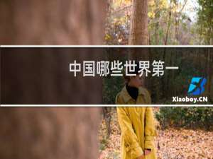 中国哪些世界第一
