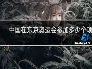 中国在东京奥运会参加多少个项目