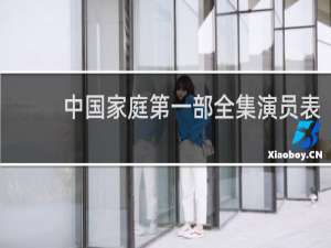 中国家庭第一部全集演员表