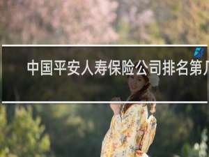 中国平安人寿保险公司排名第几