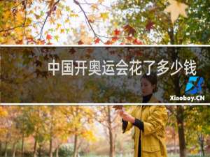 中国开奥运会花了多少钱