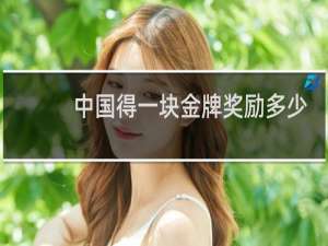 中国得一块金牌奖励多少钱
