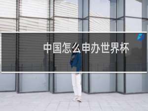 中国怎么申办世界杯
