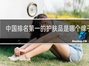 中国排名第一的护肤品是哪个牌子的