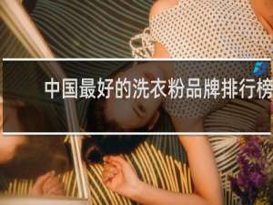 中国最好的洗衣粉品牌排行榜