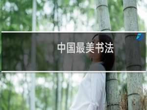 中国最美书法