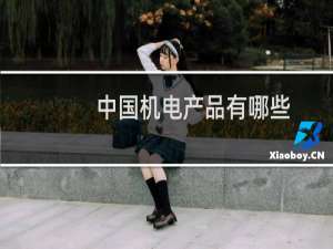中国机电产品有哪些