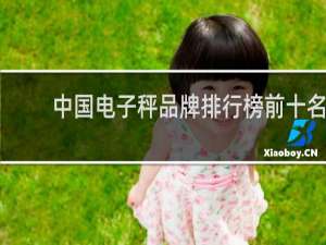 中国电子秤品牌排行榜前十名