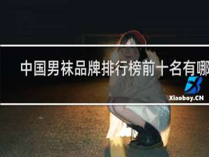 中国男袜品牌排行榜前十名有哪些