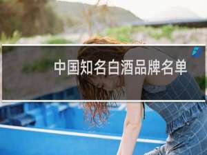 中国知名白酒品牌名单
