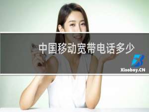 中国移动宽带电话多少