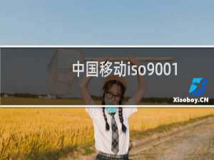中国移动iso9001